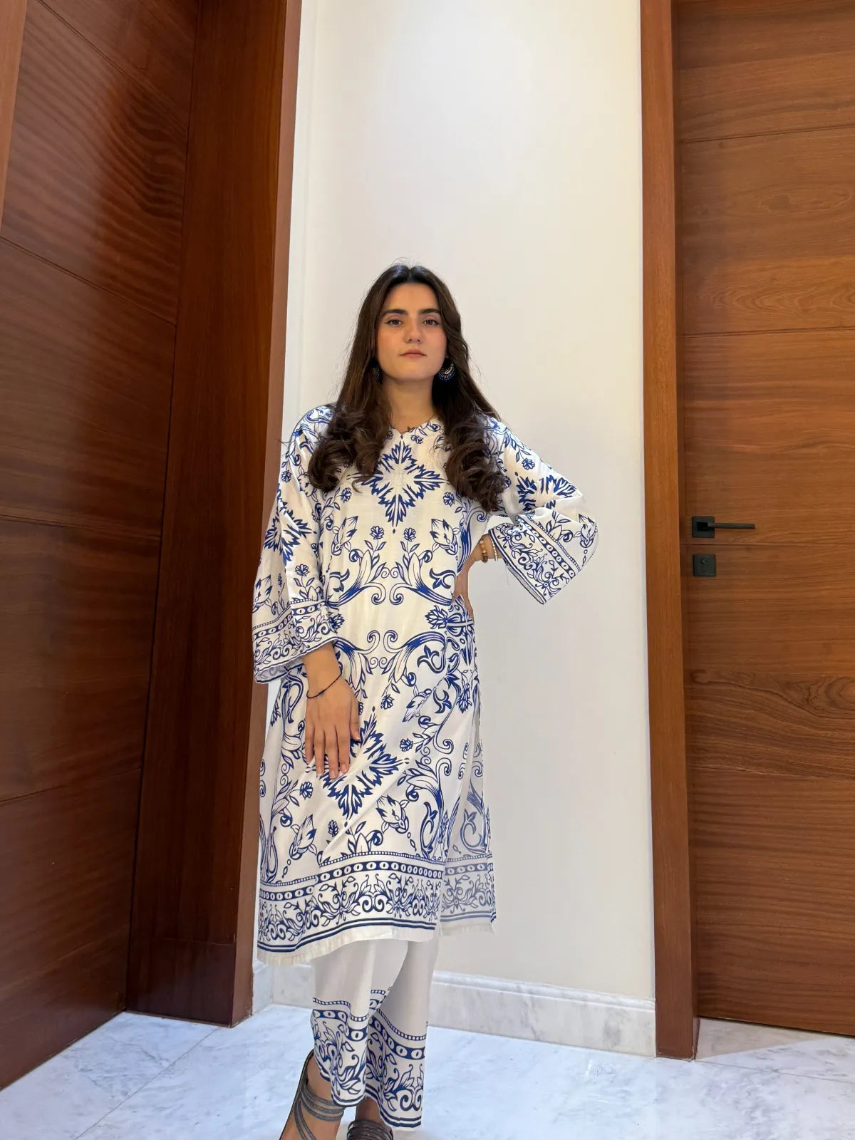Aesthetic Printed 2pc Dress